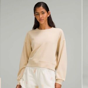 Lululemon Perfectly Oversized Cropped Crew * Softstreme Prosecco